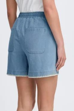 Ichi IHKATE Shorts KateDenimLightBlue Discount