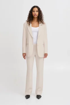 Ichi IHLEXI Blazer Oatmeal Discount