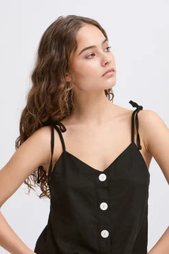 Ichi IHLINNO Mouwloos shirt Black Best