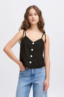 Ichi IHLINNO Mouwloos shirt Black Best