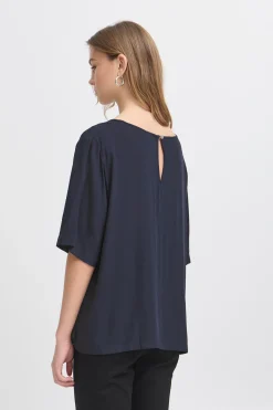 Ichi IHMARRAKECH Blouse TotalEclipse Outlet