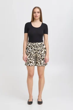 Ichi IHMARRAKECH Short CaribouAnimalAop Fashion
