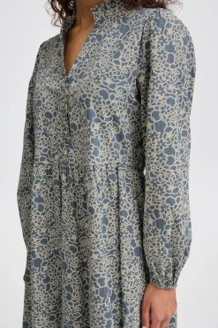 Ichi IHQWISSA Jurk BlueMirageFloweraop Online