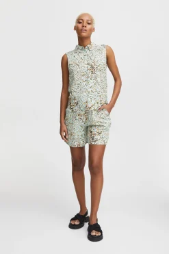 Ichi IHVERA Shorts EggshellBlueAOP Clearance