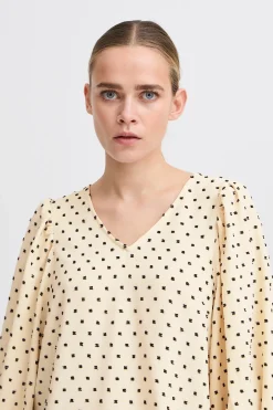 Ichi IHZABBY blouses AlmondMilk Clearance
