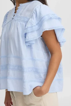 Atelier Rêve IRDEMI Blouse met korte mouwen Outlet