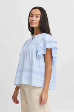 Atelier Rêve IRDEMI Blouse met korte mouwen Outlet