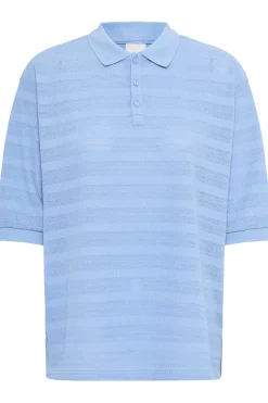 Ichi IXKNITTY Poloshirt DellaRobbiaBlue Best