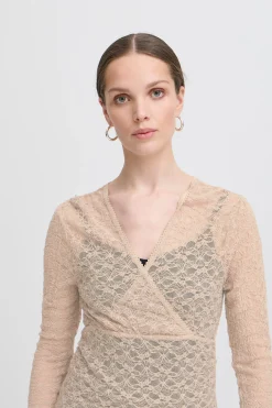 Ichi IXLACEY Blouse SimplyTaupe Best