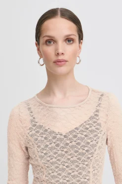 Ichi IXLACEY Blouse SimplyTaupe Clearance