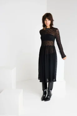 Ichi IXLACEY Jurk Black New