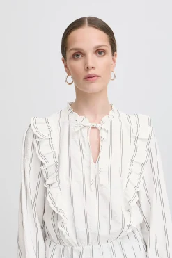Ichi IXOLLIE Blouse CloudDancer Hot