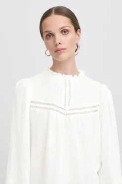 Ichi IXSASSY Blouse CloudDancer Hot