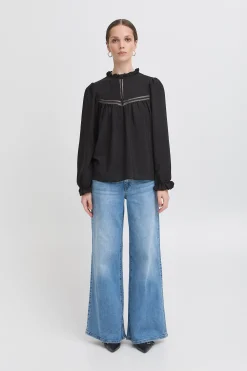 Ichi IXSASSY Blouse Black Online